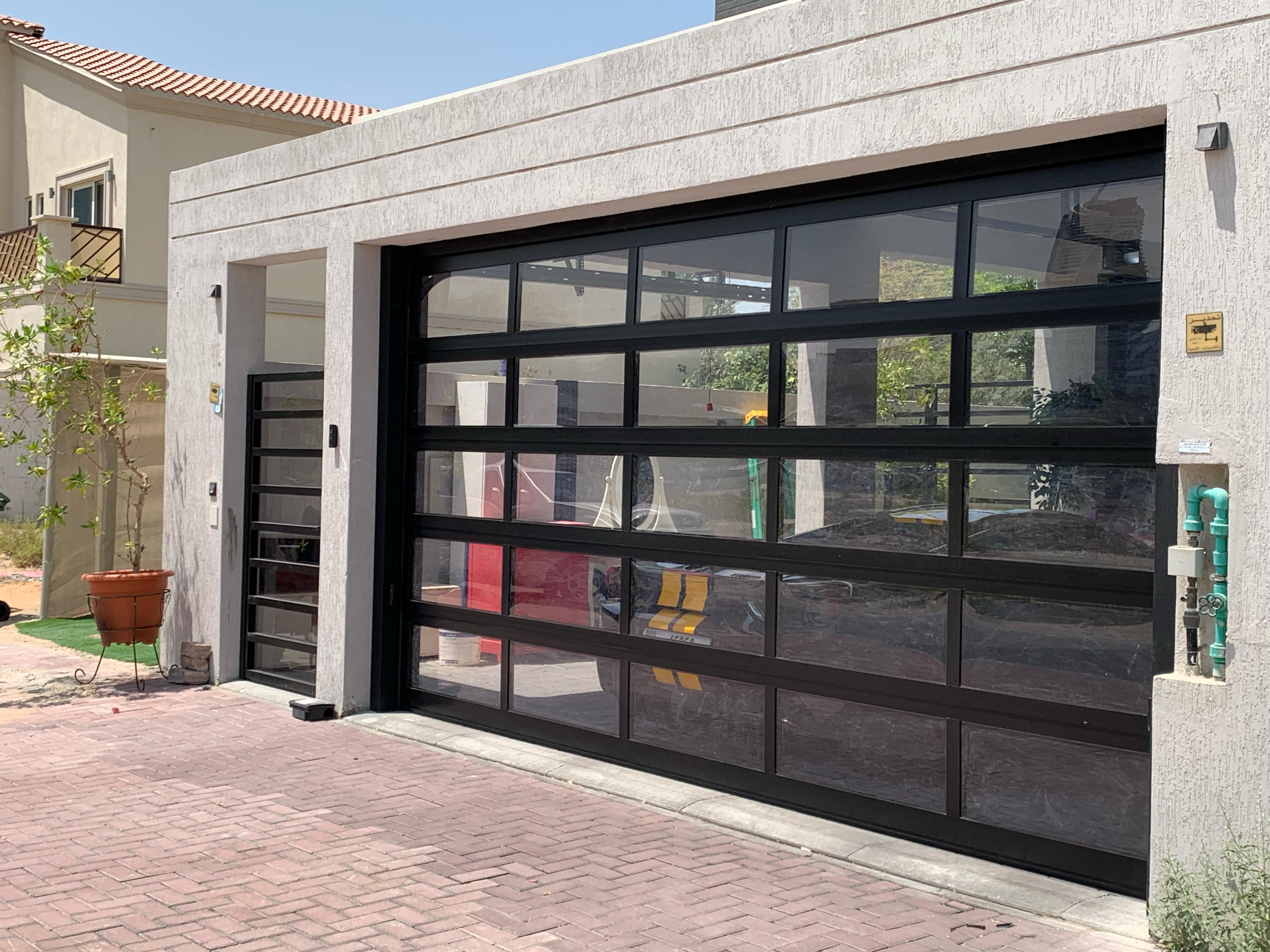 Glass Overhead Door - باب كراج شفاف - BAB ALSARAY AUTOMATIC GATES & BARRIERS TRADING LLC