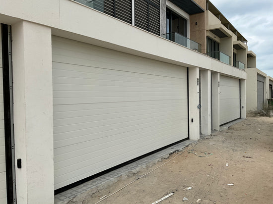 Off-white Overhead Door - باب كراج لون اوف وايت - BAB ALSARAY AUTOMATIC GATES & BARRIERS TRADING LLC